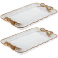 thumbnail image 1 of YSNOOWE 2Ud Bandejas Vintage De Resina Para Servir Y Organizar Joyas Con, 1 of 7