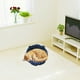 thumbnail image 3 of Xihbxyly Cama Redonda para Mascotas, Diseño de Cuerda Ajustable, Tela Polar Suave, Cómodo Accesorio para El Hogar, para Gatos y Perros, para Usar Todo El Año, 45 Cm de Diámetro, Lavable a Mano., 3 of 3