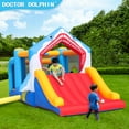 thumbnail image 4 of Doctor Dolphin Bounce House with Ball Pit Inflatable Slide Bouncer Jumper  for Kids Toddlers 2-12, 4 of 7