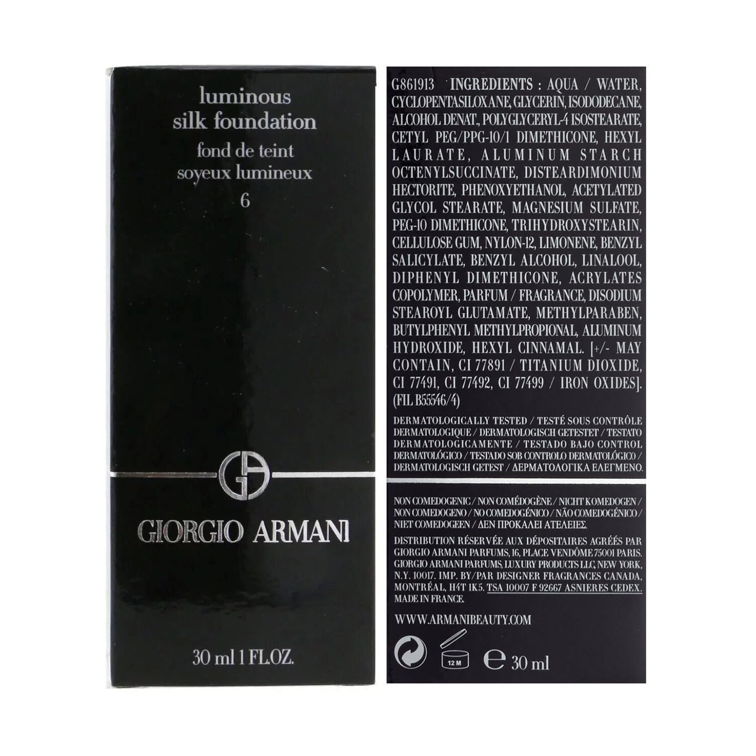 armani foundation non comedogenic