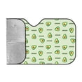 thumbnail image 2 of Kdxio Green Avocado Print Windshield Sun Shade, Foldable Sun Blocker for Car,Truck,SUV Automotive Interior Sun Protection,Reflective Shade for Front Windshield(Medium), 2 of 7