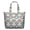 Symmetrical, variant on Symmetrical Plaid Travel Duffel for Women, Boho Rustic Tote Bag with Abstract Tribal Patterns and Earthy Aesthetic, Multipurpose Weekender for Short Getaways
