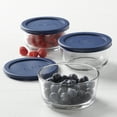 Anchor Hocking Glass Food Storage Containers with Lids, 2 Cup Round