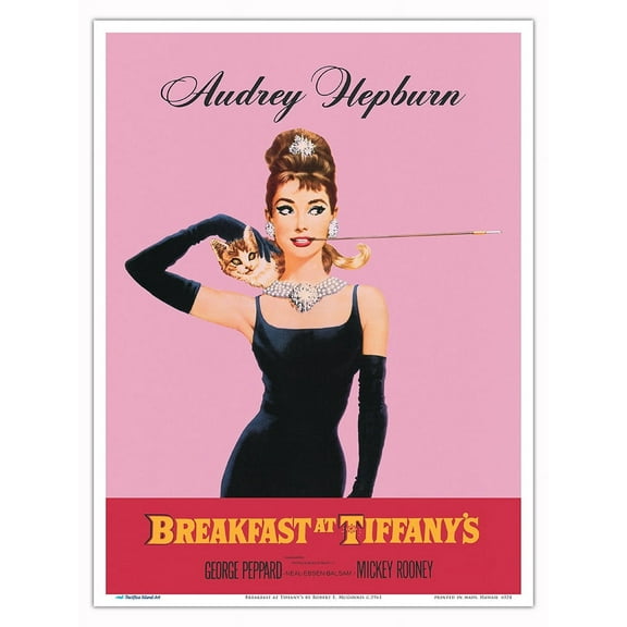 Breakfast at Tiffany’s - Vintage Film Movie Poster by Robert E. McGinnis c.1961 - Master Art Print (Unframed) 9in x 12in
