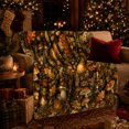 thumbnail image 3 of Rustic Autumn Forest decorative motif Pear Still Life, Cozy Woodland Scene, Warm Flannel Blanket for Cabin and Lodge, Garden Lovers Thanksgiving Gift, Rustic Home Decor, 3 of 9