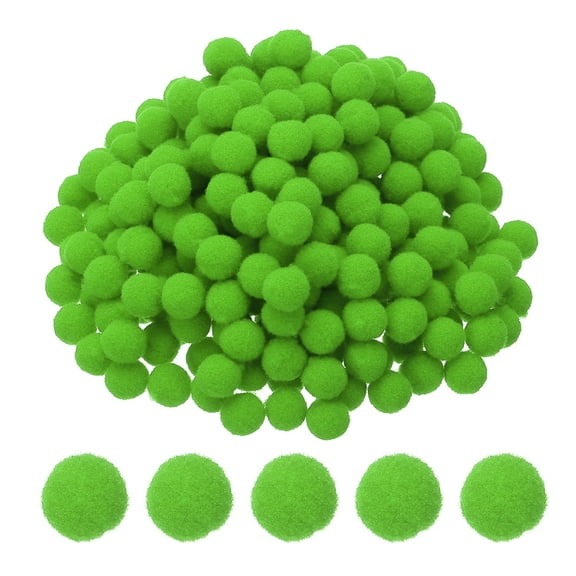 0.3inch Pom Poms for Crafts, 2000pcs Small Pompoms for Crafts Mini Puff Balls Bulk High Elasticity Fuzzy Balls for Hats Christmas Art, Light Green