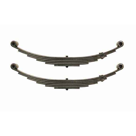 LIBRA Trailer Leaf Spring 6 Leaf Double Eye 3500# Cap for 7000# 7K Axle -Set 2