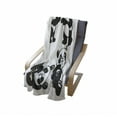 thumbnail image 4 of Cartoon Soft Flannel Fleece Blanket, Playful Panda Bear in Monochrome Style Happy Young Zoo Animal Nursery, Cozy Plush for Indoor and Outdoor Use, 70" x 90", White and Charcoal Grey, by Ambesonne, 4 of 6