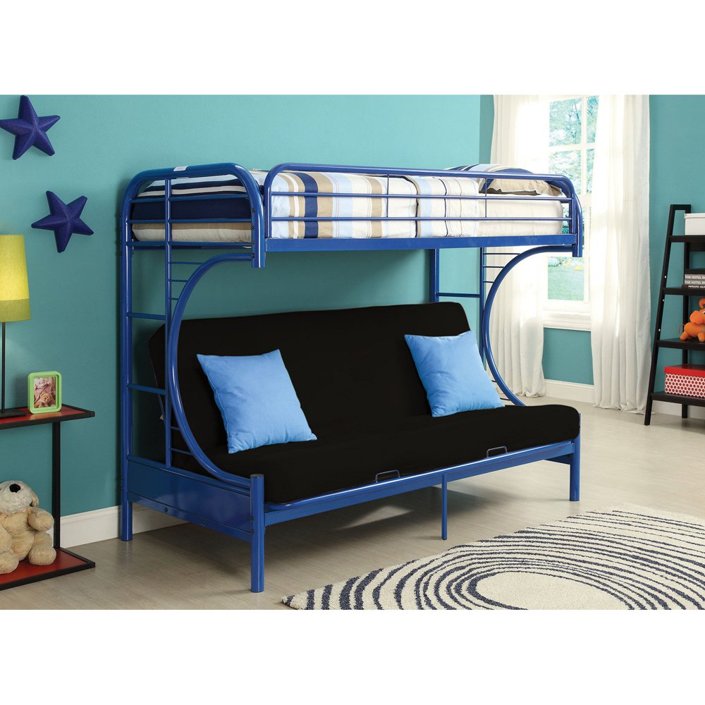 ACME Eclipse Bunk Bed (Twin XL/Futon) in Blue Metal