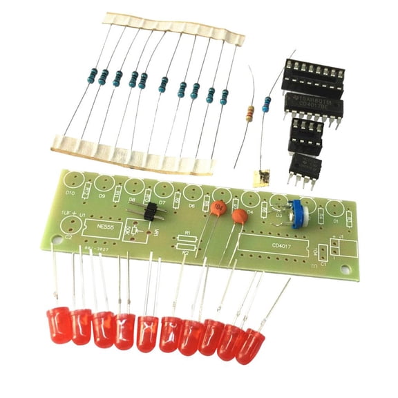 3 5V NE555   CD4017 10 Channels LED Board