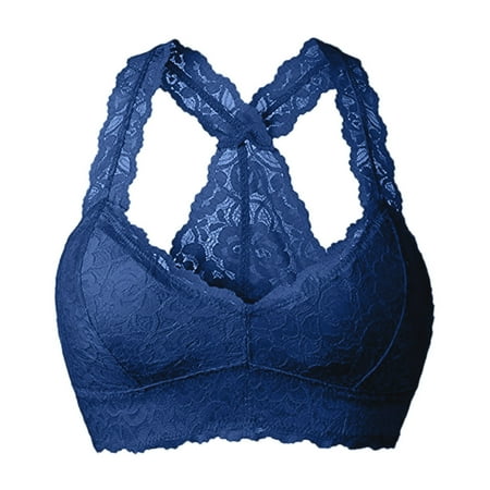 

Zuwimk Bras For Women No Underwire Women s Feathers Luxe Contour Underwire Bra Blue 4XL