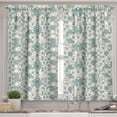thumbnail image 2 of Ambesonne Retro Valance & Curtain, Soft Abstract Circles, 55"x24", Almond Green White, 2 of 6