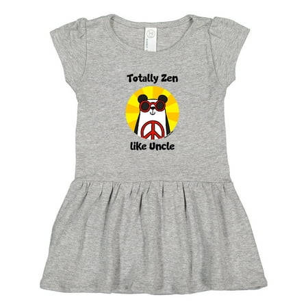 

Inktastic Totally Zen Like Uncle Gift Toddler Girl Dress