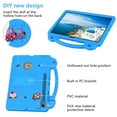 thumbnail image 3 of ELEHOLD Kids Case for Samsung Galaxy Tab S10 FE+/S10 FE Plus 13.1 Inch EVA Foam Cute Cartoon Case with Built-in Kickstand Shockproof Portable Case with DIY Accessories, Blue, 3 of 6