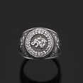 thumbnail image 4 of Lobo de moda anillo masculino que combina con todo anillos pequeños accesorios de joyería de dedo multiusos regalos de cumpleaños de Navidad Ropa, zapatos y accesorios Miscelánea  9# color acero Minnieouse AP016432-01, 4 of 6