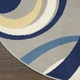 thumbnail image 4 of Nourison Grafix Mid-century Geometric Grey Area Rug, 4 of 8