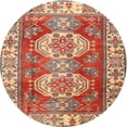 thumbnail image 1 of Ahgly Company Machine Washable Indoor Round Traditional Lava Red Area Rugs, 3' Round, 1 of 7