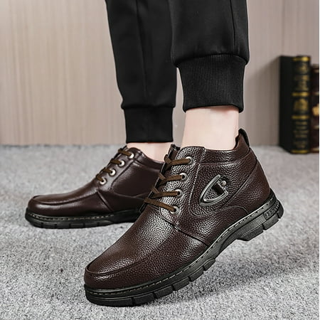 

PEONAVET Men s Casual Shoes High Top Fashion Sneaker Lightweight Men Boots Shoes - Summer Savings Clearance