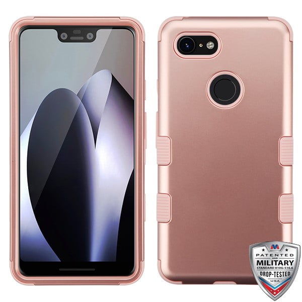 MYBAT Rose Gold/Rose Gold TUFF Hybrid Phone Protector Cover for Pixel 3 XL