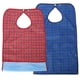thumbnail image 4 of Babero Impermeable Para Adultos A La Hora De Comer, Protector De Ropa De Comedor Para Ancianos De Doble Capa, Azul Inevent AF000276-00, 4 of 6