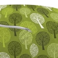 thumbnail image 2 of Leaves Pouf Cover with Zipper, Repetitive Botanical Theme Abstract Trees Motifs Art Pattern, Soft Decorative Fabric Unstuffed Case, 30" W X 17.3" L, Olive Green Apple Green, by Ambesonne, 2 of 3