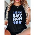 thumbnail image 1 of Slogan Print Short Sleeve Crew Neck T-shirt, Casual Sports Short Sleeve Crew Neck Summer Top, Women's Clothing, 1 of 8