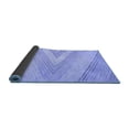 thumbnail image 2 of Ahgly Company Indoor Round Abstract Blue Contemporary Area Rugs, 6' Round, 2 of 4