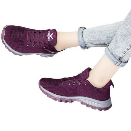 Mepaouo Walking Sneaker Women Comfort Dressy Running Shoes Arch Support Orthopedic Slip on Shoes