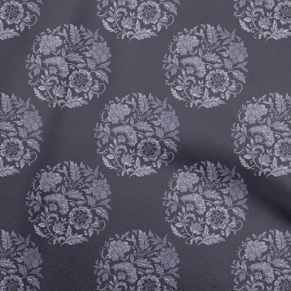 oneOone Viscose Chiffon Wine Fabric Asian Batik Floral Diy Clothing Quilting Fabric Print Fabric By Yard 42 Inch Wide
