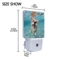 thumbnail image 4 of Lovely Dog Swims in Water LED Night Light with Smart Sensor Plug Into Wall Dusk to Dawn 2 packs, 4 of 7
