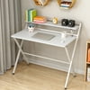Sayhi Folding Study Desk For Small Space Home Office Desk Laptop Writing Table