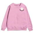 thumbnail image 4 of Byoo Slogan Floral Print Sweatshirt for Tween Girls Crewneck Long Sleeve Sweatshirts Daily Sweatshirt,Pink, 4 of 5