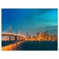 thumbnail image 2 of San Francisco Skyline at Night - Large Cityscape Canvas Print, 2 of 3