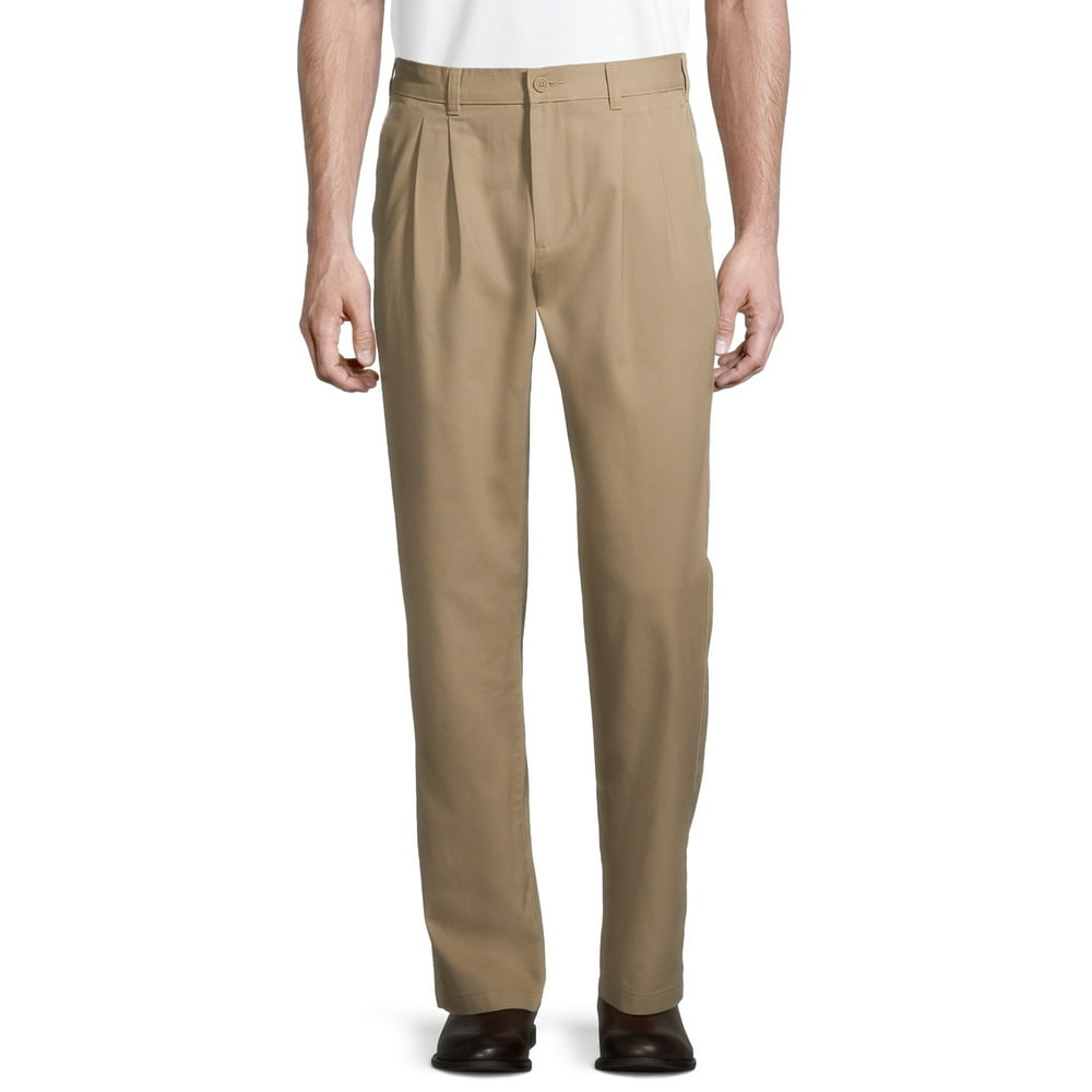 george pleated khaki pants