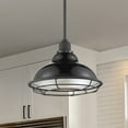 thumbnail image 7 of 60/7004-Nuvo Lighting-Newbridge-1 Light Large Pendant in Farmhouse Style-12 Inches Wide by 8.75 Inches High-Gloss Black/Silver Finish, 7 of 7
