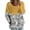 Yellow, variant on QASIEATN Women's Cardigan Sweaters Cute Print Button Down Knit Casual Long Sleeve Outerwear Tops for Fall Spring