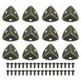 thumbnail image 1 of Unique Bargains 24 Pack Metal Corner Protectors 1.18"x0.79" Corner Decorative, Bronze, 1 of 5