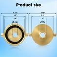 thumbnail image 2 of 2-1/2In ()Female X3/4In GHT Male Fire Hydrant Adapter FireHose Adapter Brass FireEquipment with Pin Lug 2-1/2x3/4In, 2 of 7