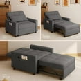 3 in 1 Sofa Beds Chair, Convertible Sleeper Sofa Bed Couch, Dark Gray