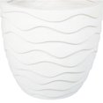 thumbnail image 4 of Luxen Home White MgO Wavy Design Planter, 4 of 6