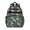 Dinosaur and Foliage Dark Blue Pattern, variant on Dinosaur and Foliage Dark Blue Pattern Cute School Backpack Bag for School with Padded Back and Adjustable Shoulder Straps 15.25"x11.5"x5.25"