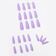 thumbnail image 4 of 24Pcs/Set Matte Full Cover Extension Coffin Fake Nail Nail Tips False Nails Ballerina Nail 13 BRIGHT, 4 of 8