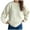 White, variant on LOVZFMLL Women's Sweaters Acrylic Crew Neck Ribbed Pullover Solid Color Casual Basic Loose Soft Long Sleeve Tops Warm Fall Winter Clothes