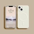 thumbnail image 3 of Liquid Silicone Protective Case For iPhone 15 14 13 12 11 Pro Max Plus Magnetic Wireless Charging For Magsafe Cover, 3 of 5