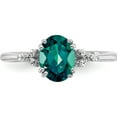 thumbnail image 5 of Sterling Silver Rhodium-Plated Created Alexandrite And Diamond Ringsize 6 - Jbsp, 5 of 5