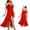 Red, variant on Noric Women's V-Neck Ruffle Strap Nightgowns Sheer Mesh Backless Sleep Dresses Sleepwear Soft Flowy Nightdress