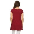 thumbnail image 4 of Women's Casual Solid Color Blouse Tunic Top Shirt, 4 of 4