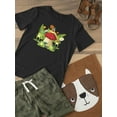 thumbnail image 3 of Frogs On Mushroom T-Shirt Toddler -Image by Shutterstock,  4 Toddler, 3 of 4
