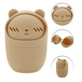 thumbnail image 3 of Unique Bargains 1 Pc Portable Bears Makeup Sponge Holder for Travel Khaki Silicone, 3 of 6