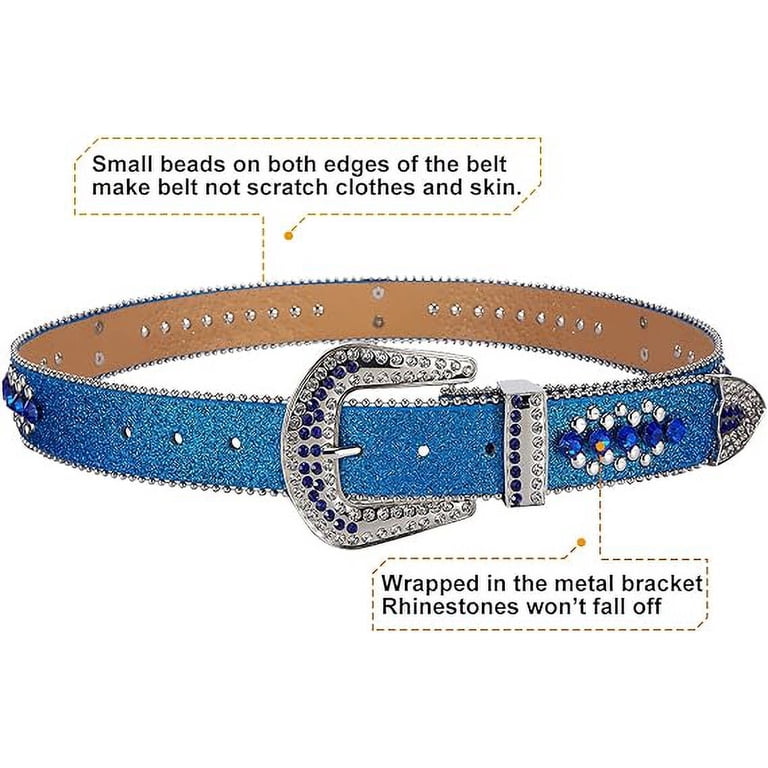 Dream Apparel Rhinestone Belt for Men and Women, Western  display picture 1
